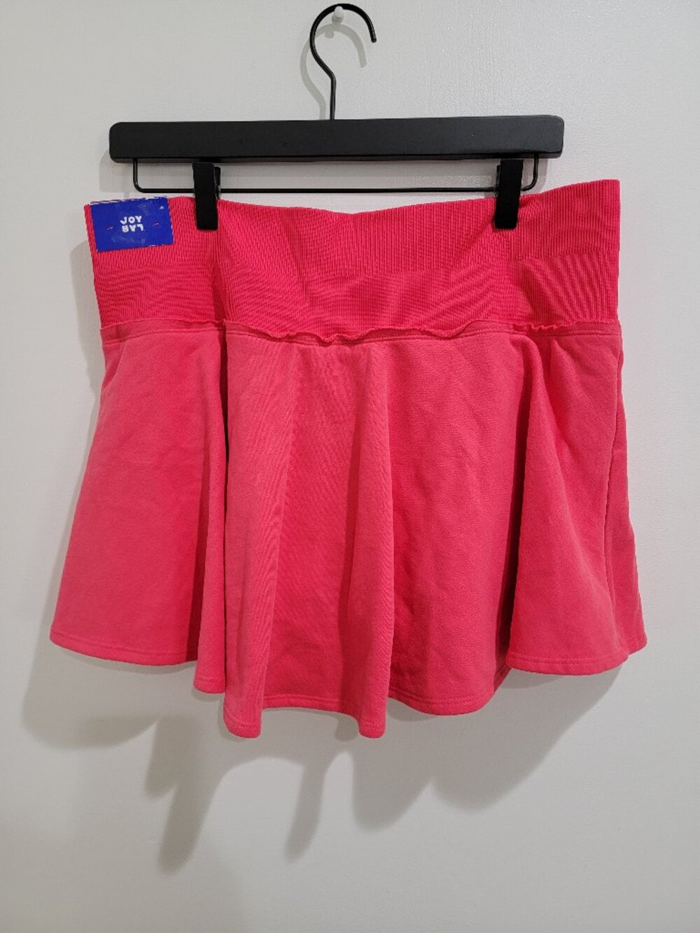 Women's Seamless Waistband French Terry Skort - JoyLab™ Red XXL